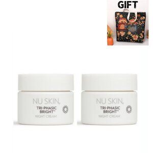 2 Nu Skin NuSkin Tri-Phasic Bright Night Cream  + 1 shoulder bag #14